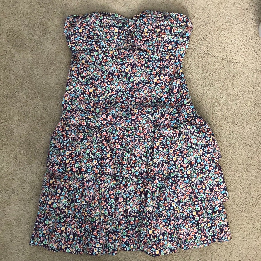 Express Strapless Floral Dress